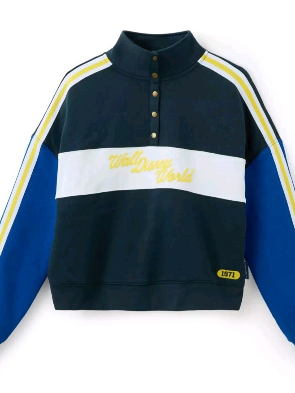 NWT Walt Disney World Parks Collegiate 1/4 Snap Pullover Sweatshirt sizes S/M/L